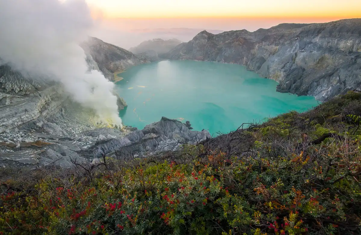 Famous natural landmarks in Indonesia