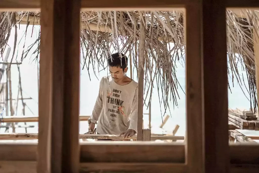 Boat Construction by Boat Komodo Trip