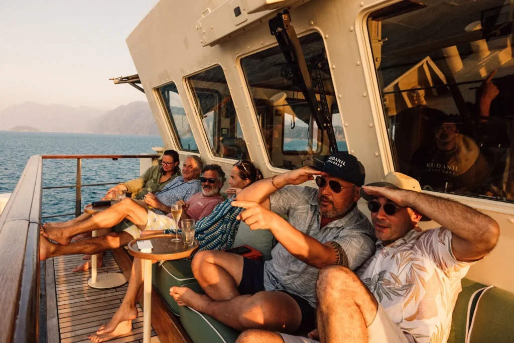 Upper Deck Bow chill area Kudanil Explorer | Luxury Yacht Charter Komodo | Boat Komodo Trip
