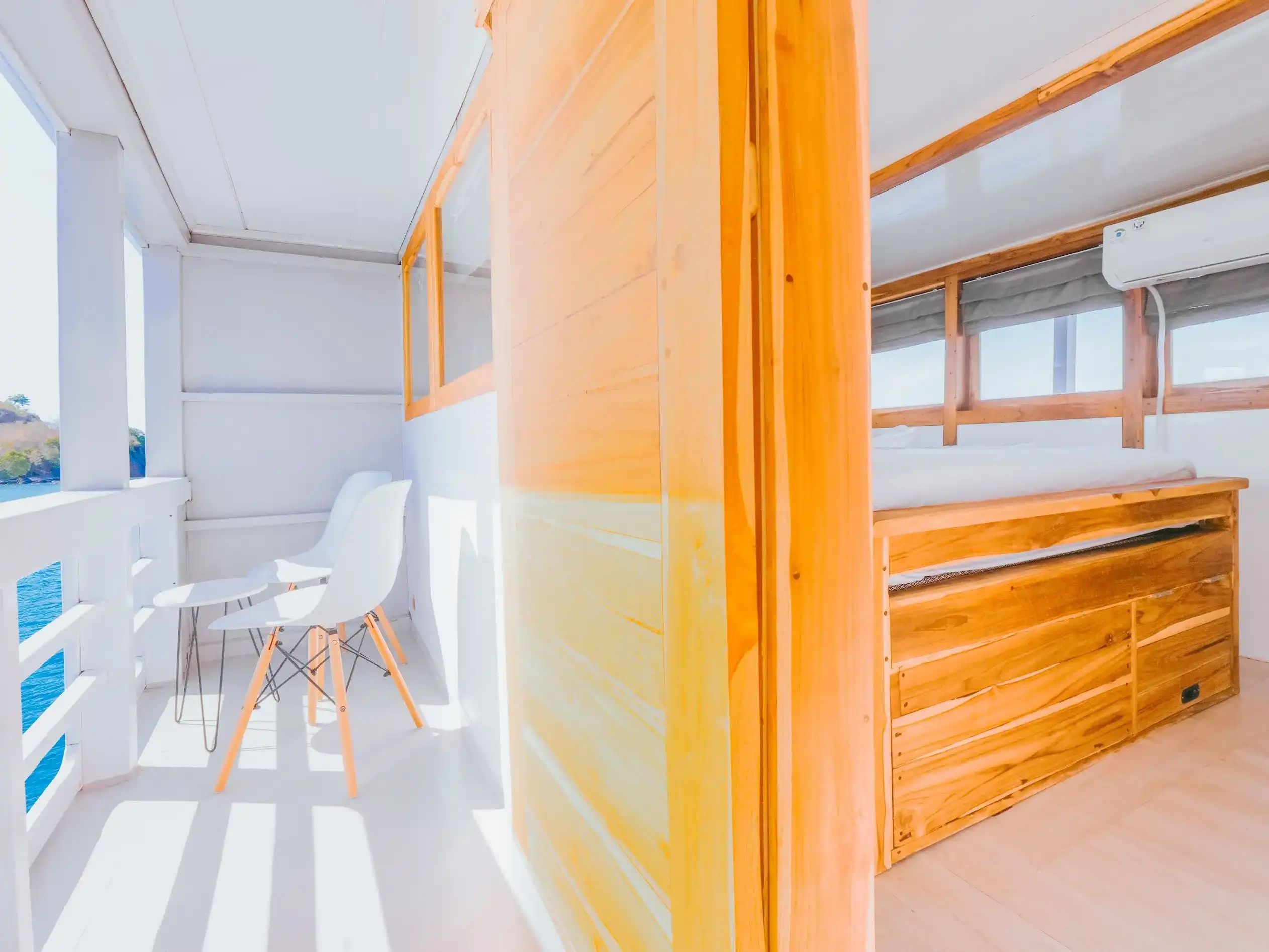 Bombana 2 Phinisi Cruise Boat Charter | Bombana 2 Private Balcony | Komodo Tour | Boat Komodo Trip