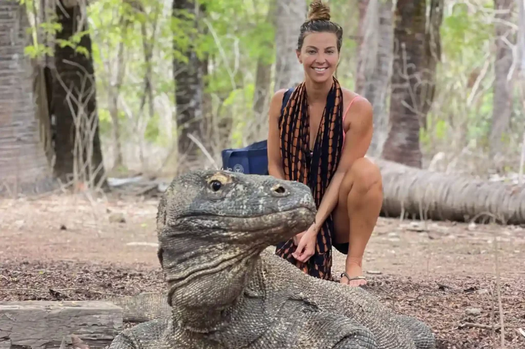 Drone View of Pink Beach, Komodo National Park