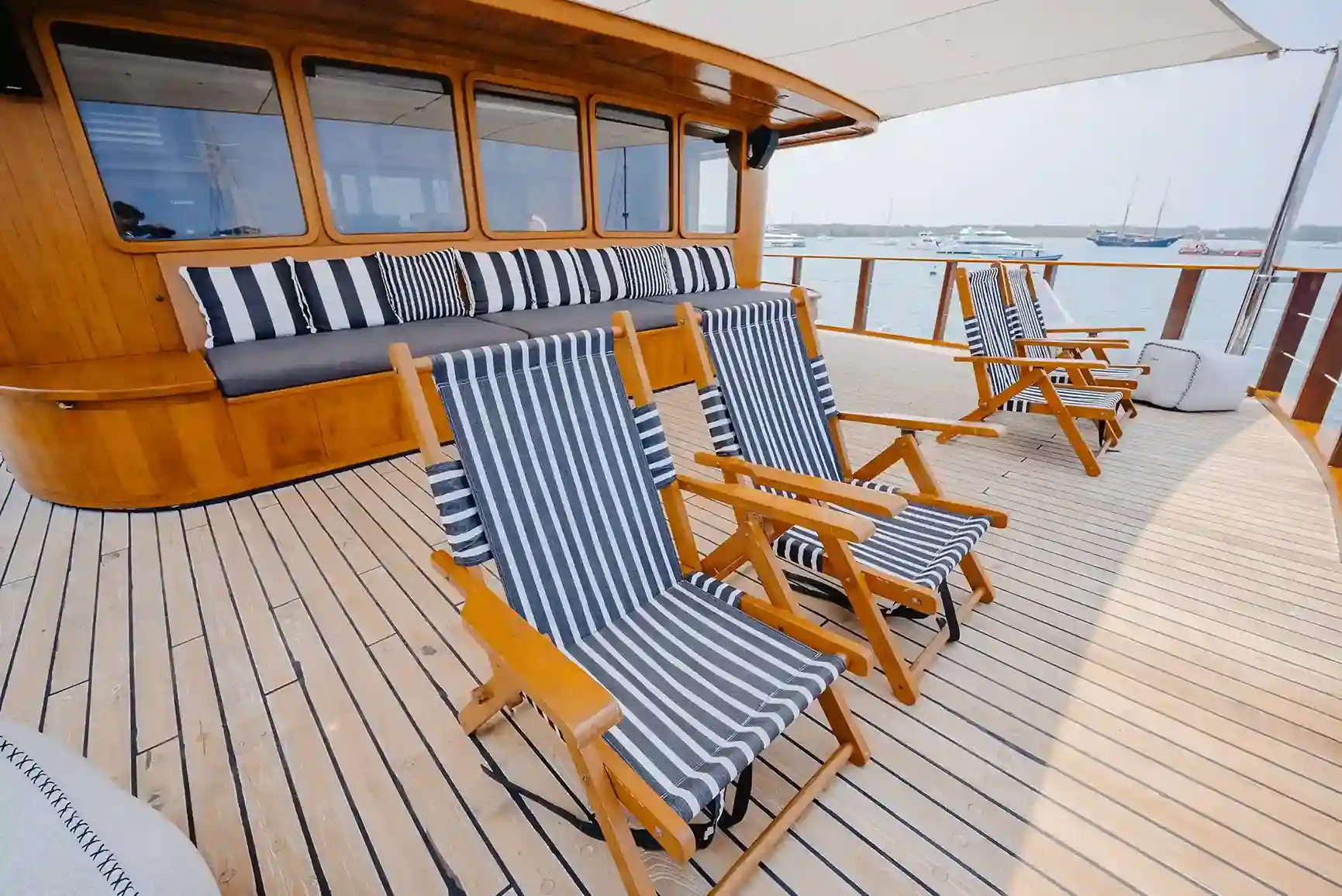 Sundeck Area in Rascal Voyages Yacht Cruise | Boat Komodo Trip
