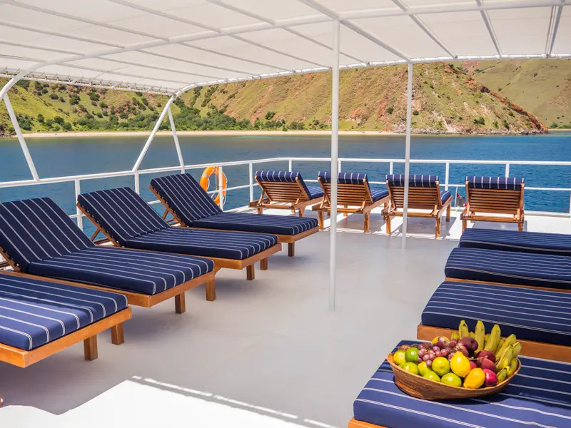 Sun Deck on Mermaid I Cruise Voyage Phinisi | Raja Ampat | Boat Komodo Trip