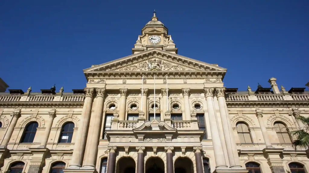 Cape Town City Hall Entrance (source: wikimedia-commons)