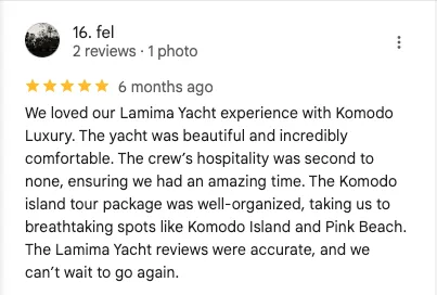 Lamima Yacht review | Boat Komodo Trip
