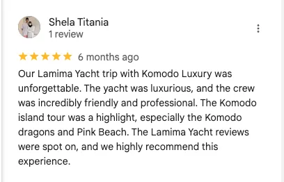 Lamima Yacht review | Boat Komodo Trip