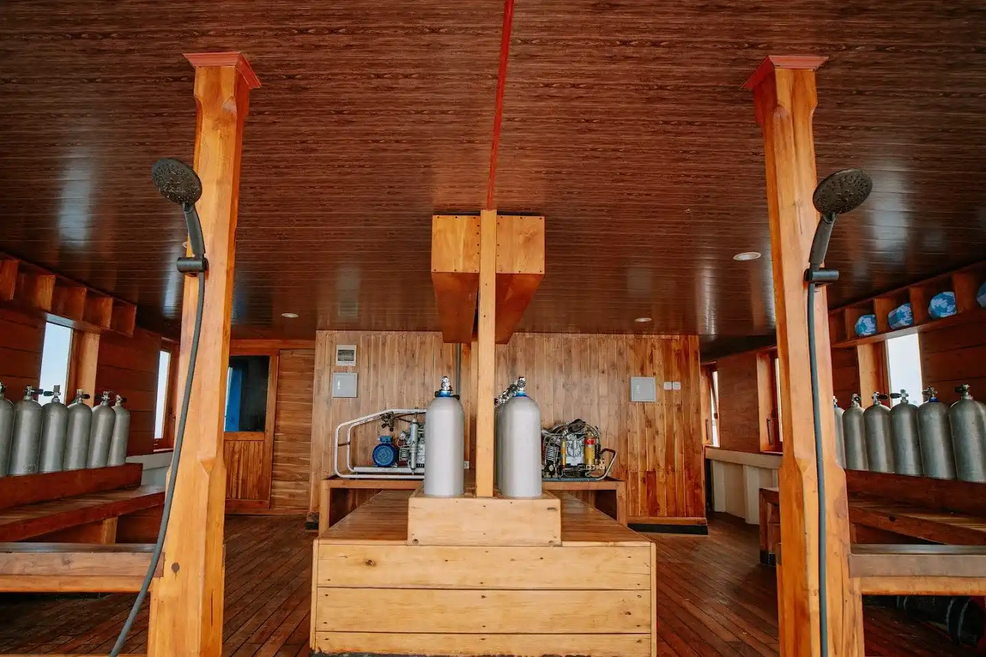 Dive Deck Area on Alore Phinisi | Komodo Island Tour | Boat Komodo Trip