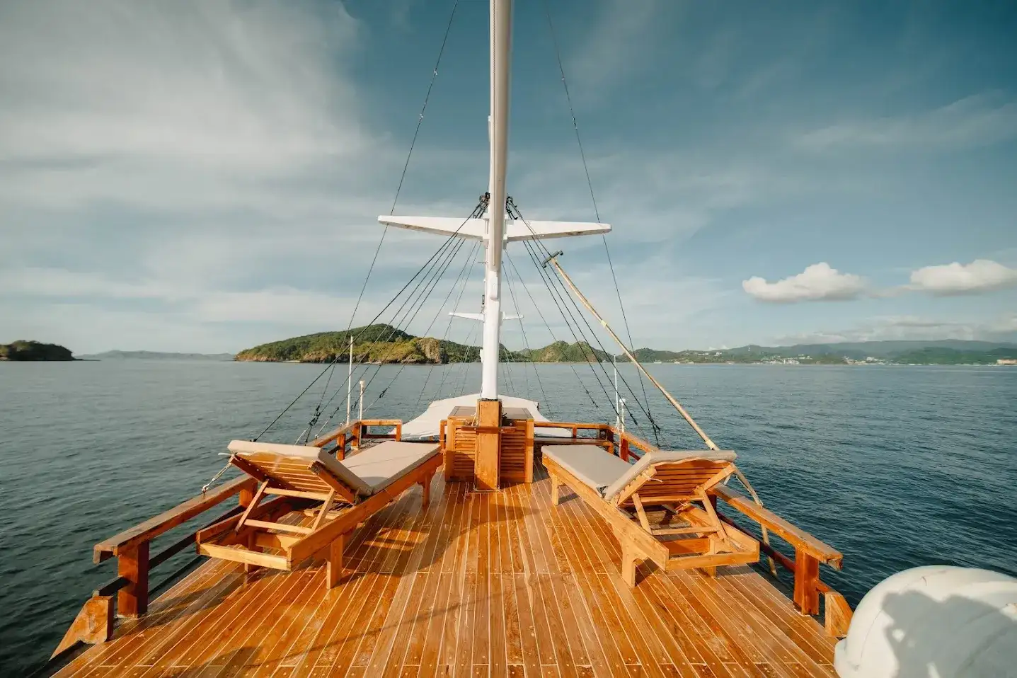 Sundeck on Jofiel Phinisi | Komodo Island Tour | Boat Komodo Trip