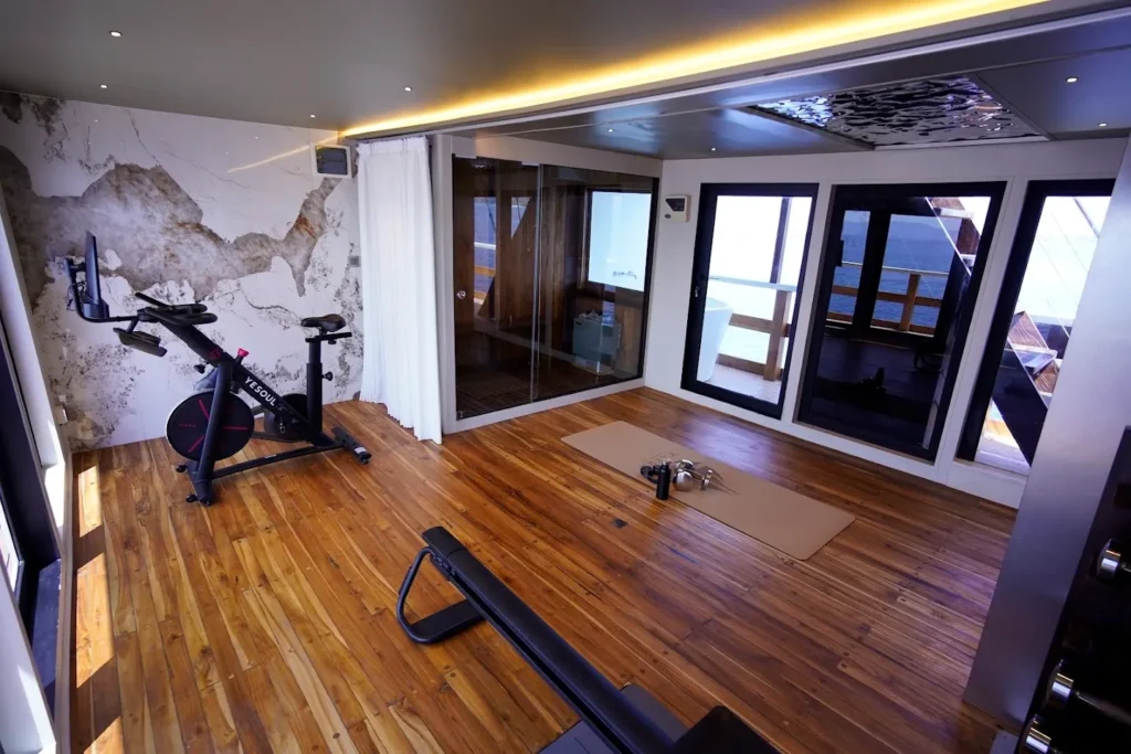 Gym and Sauna Kayra Phinisi | Kayra Phinisi Boat Charter | Boat Komodo Trip