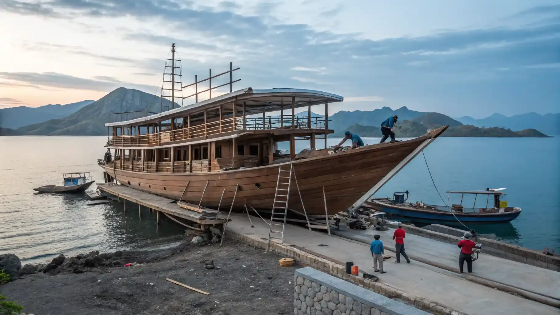 Phinisi Maintenance | Boat Repair | Boat Komodo Trip