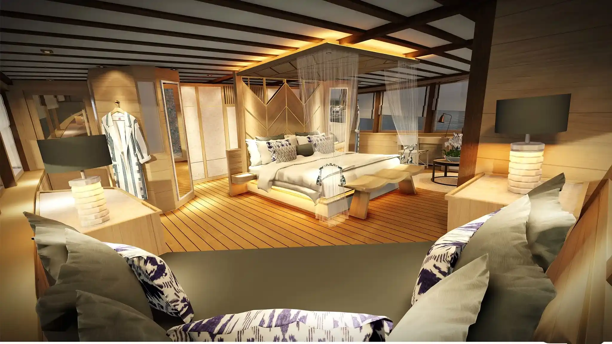 Otium Phinisi | Master Suite Otium Phinisi | Boat Komodo Trip