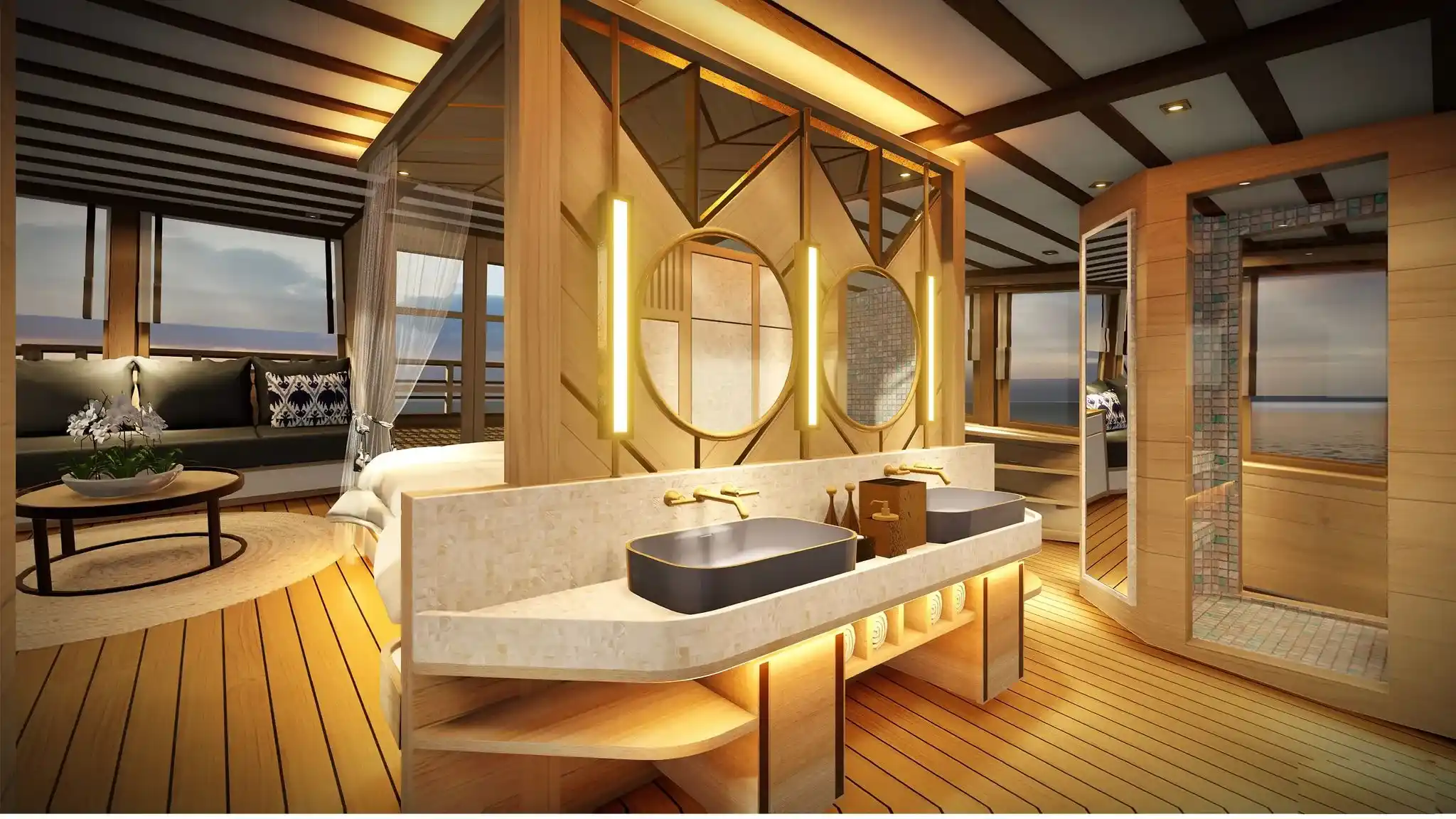 Otium Phinisi | Master Suite Otium Phinisi | Boat Komodo Trip