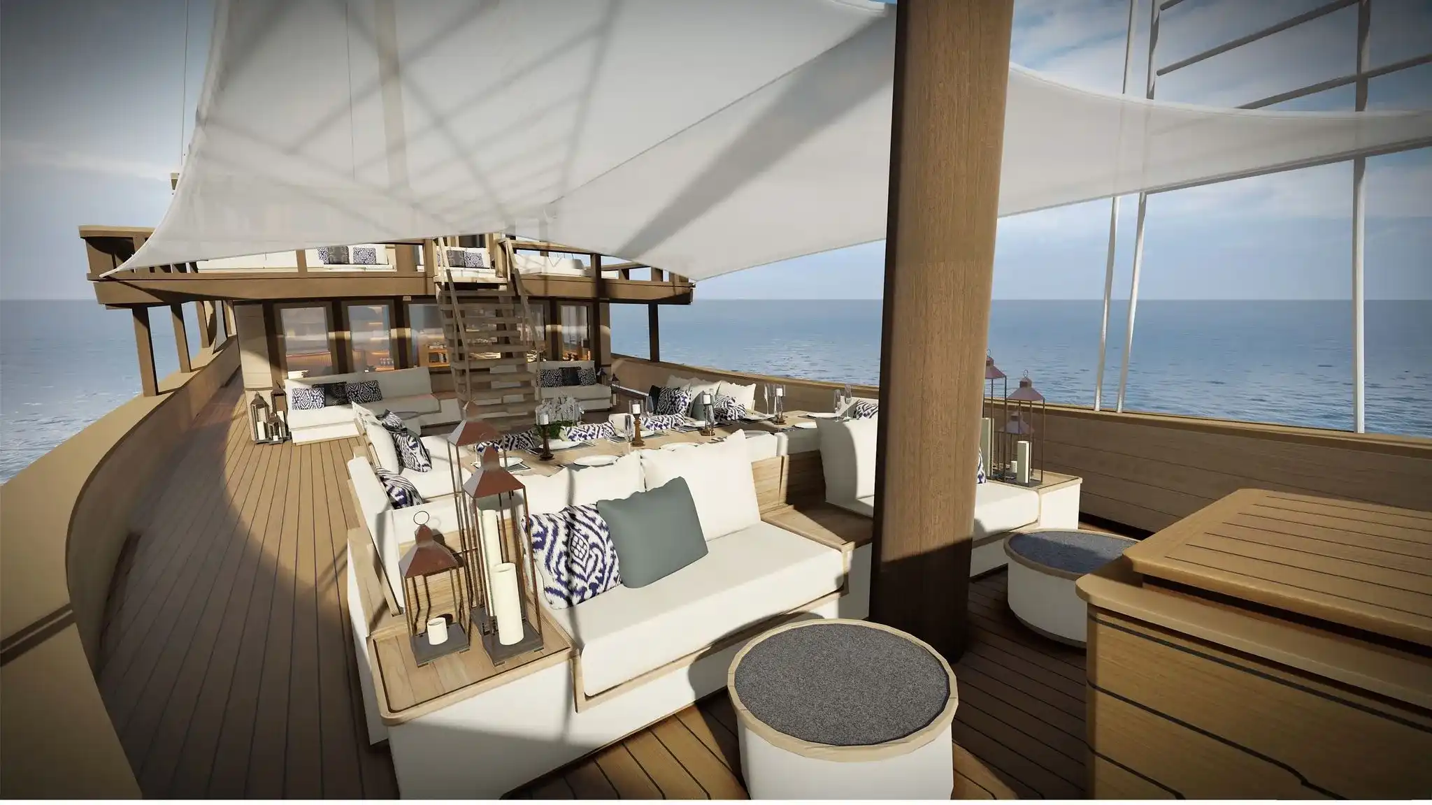 Otium Phinisi | Outdoor Chill Area Otium Phinisi | Boat Komodo Trip