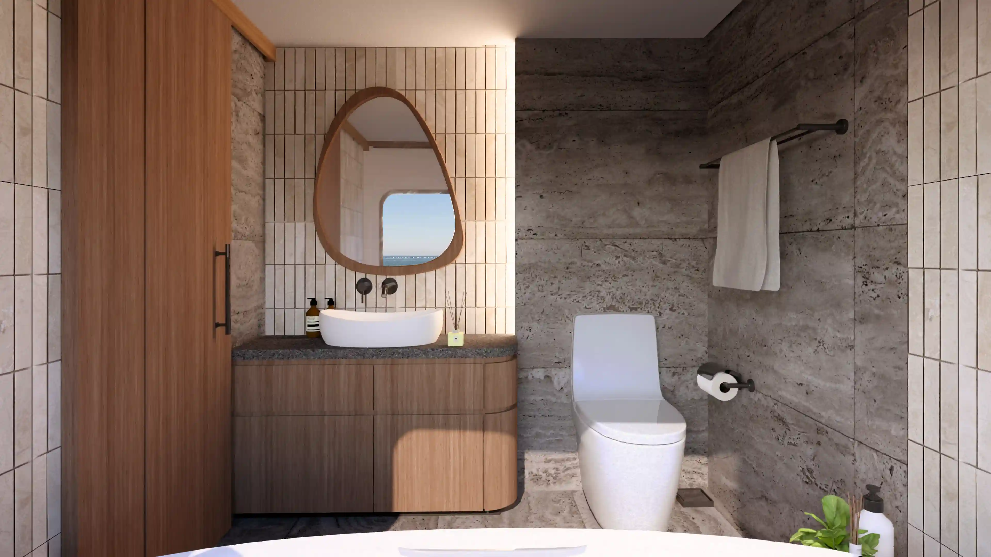 Sukha Sail 2 Phinisi Boat Charter | Cendrawasih Cabin Bathroom Sukha Sail 2 | Boat Komodo Trip