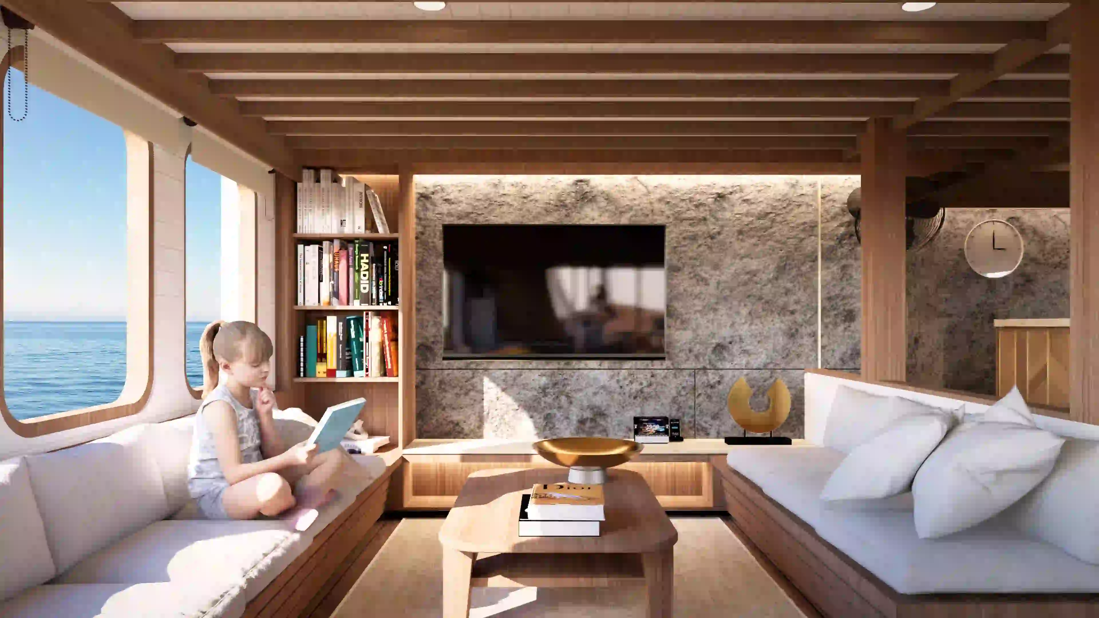 Sukha Sail 2 Phinisi Boat Charter | Sukha Sail 2 Lounge | Boat Komodo Trip