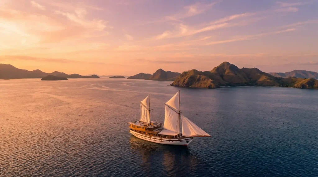 Sailing in Komodo Island | Luxury Yacht Charter Komodo | Boat Komodo Trip
