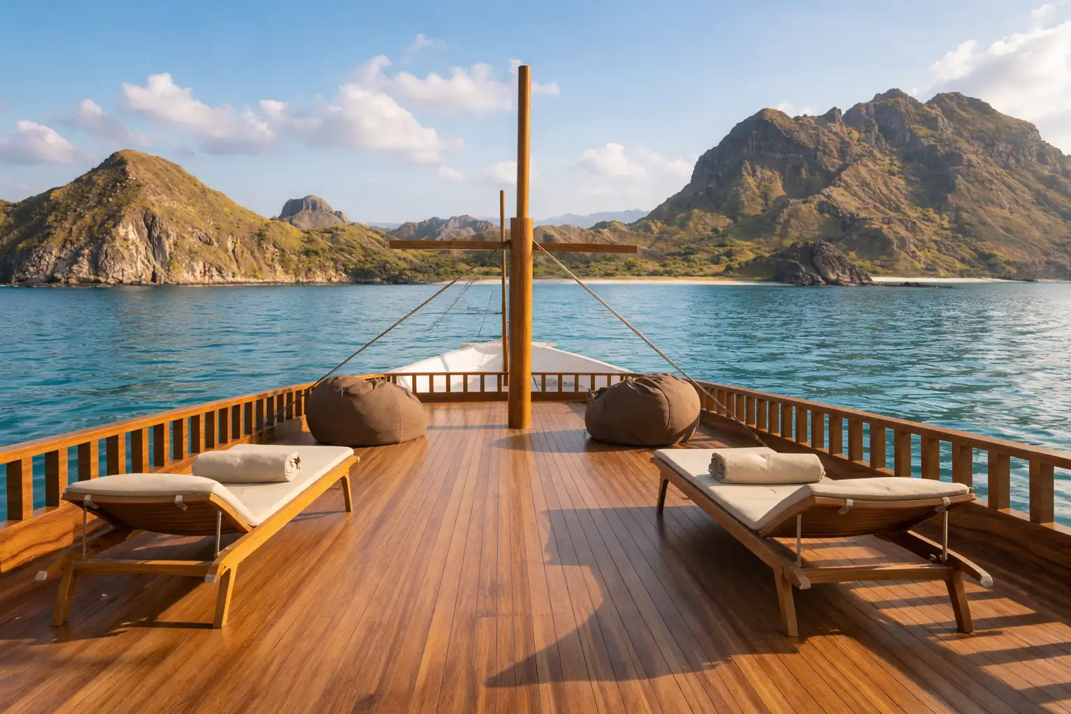 Serenity Deck & Entertainment Facilities | Blesing Liveaboard Boat Charter | Boat Komodo Trip